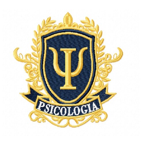 Matriz De Bordado Brasão Psicologia Ref 7