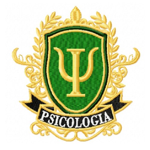 Matriz De Bordado Brasão Psicologia Ref 6