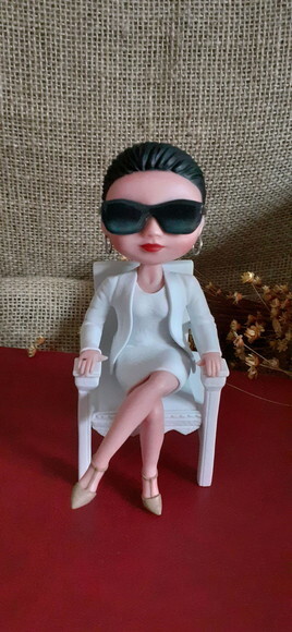 Boneca personalizada de biscuit