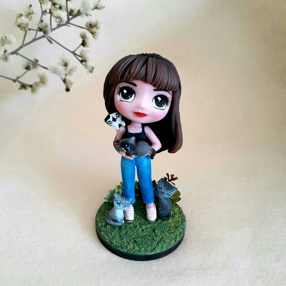 Boneca personalizada gato
