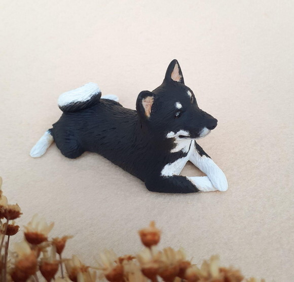Cachorro Chiba Inu para Bolo de Casamento