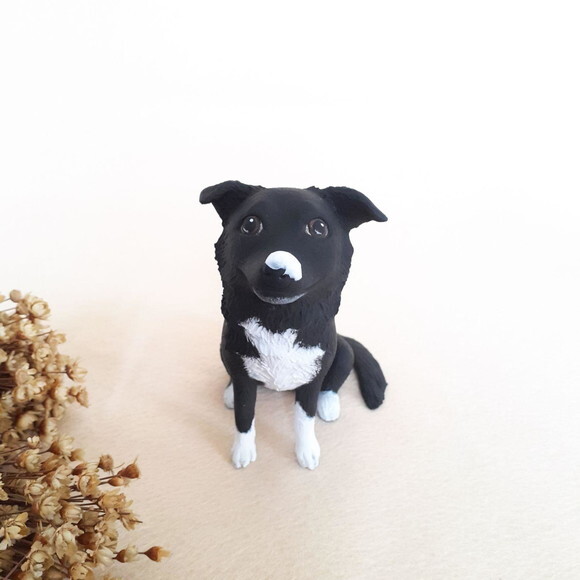 Miniatura De Cachorro Srd Em Biscuit