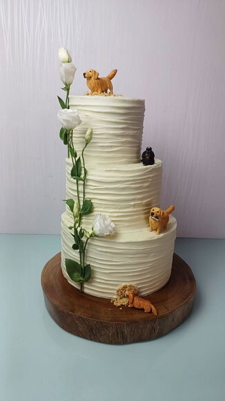 Miniatura Pet para Bolo de Casamento