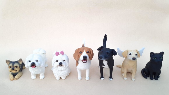 Miniatura Pet para Bolo de Casamento