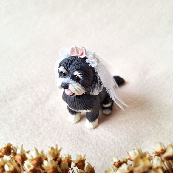 Miniatura Pet para Bolo de Casamento