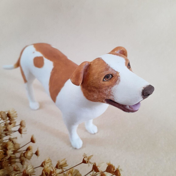 Miniatura Pet Pitbull para Bolo de Casamento