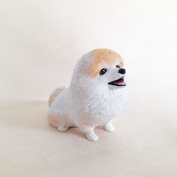 Spitz Alemão Miniatura de Biscuit