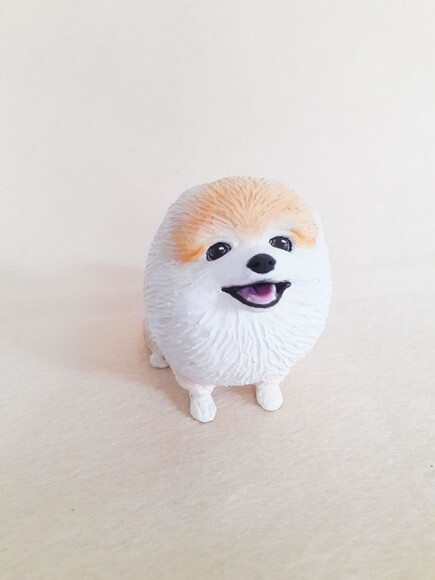 Spitz Alemão Miniatura de Biscuit