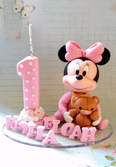 Topo de Bolo Aniversario da minnie