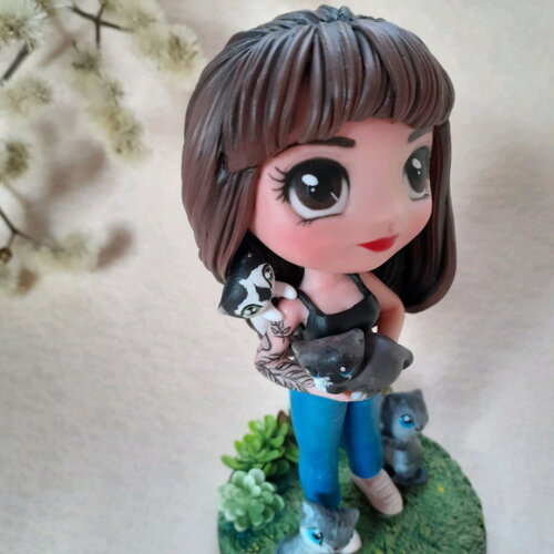 Boneca com Roupa Cabelo e Acessórios Personalizado