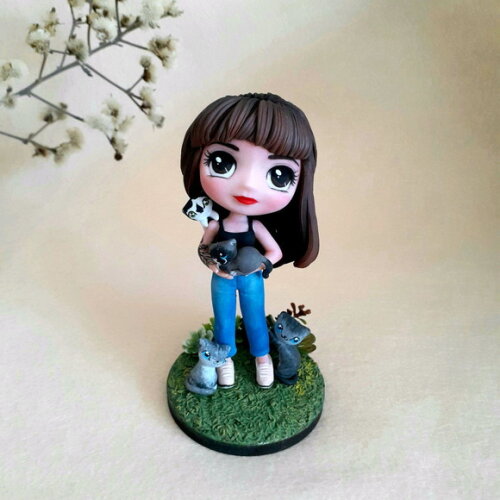Boneca personalizada gato