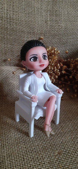 Boneca personalizada de biscuit
