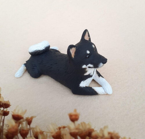 Cachorro Chiba Inu para Bolo de Casamento