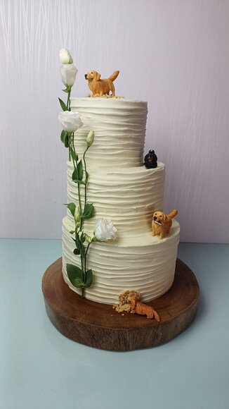 Miniatura Pet para Bolo de Casamento