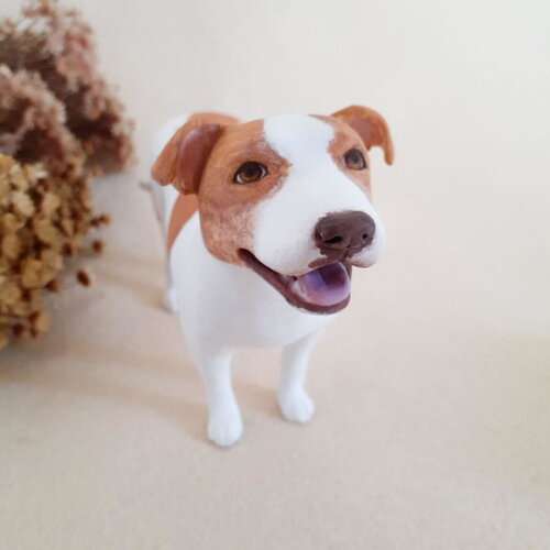 Miniatura Pet Pitbull para Bolo de Casamento