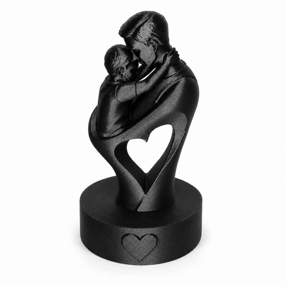 Presente Dia dos Pais | Escultura Pai e Filho(a) Impressa em 3D |