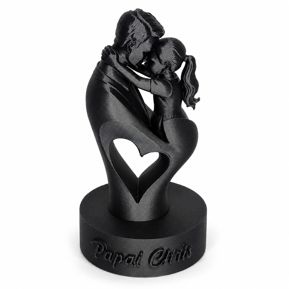 Presente Dia dos Pais | Escultura Pai e Filho(a) Impressa em 3D |