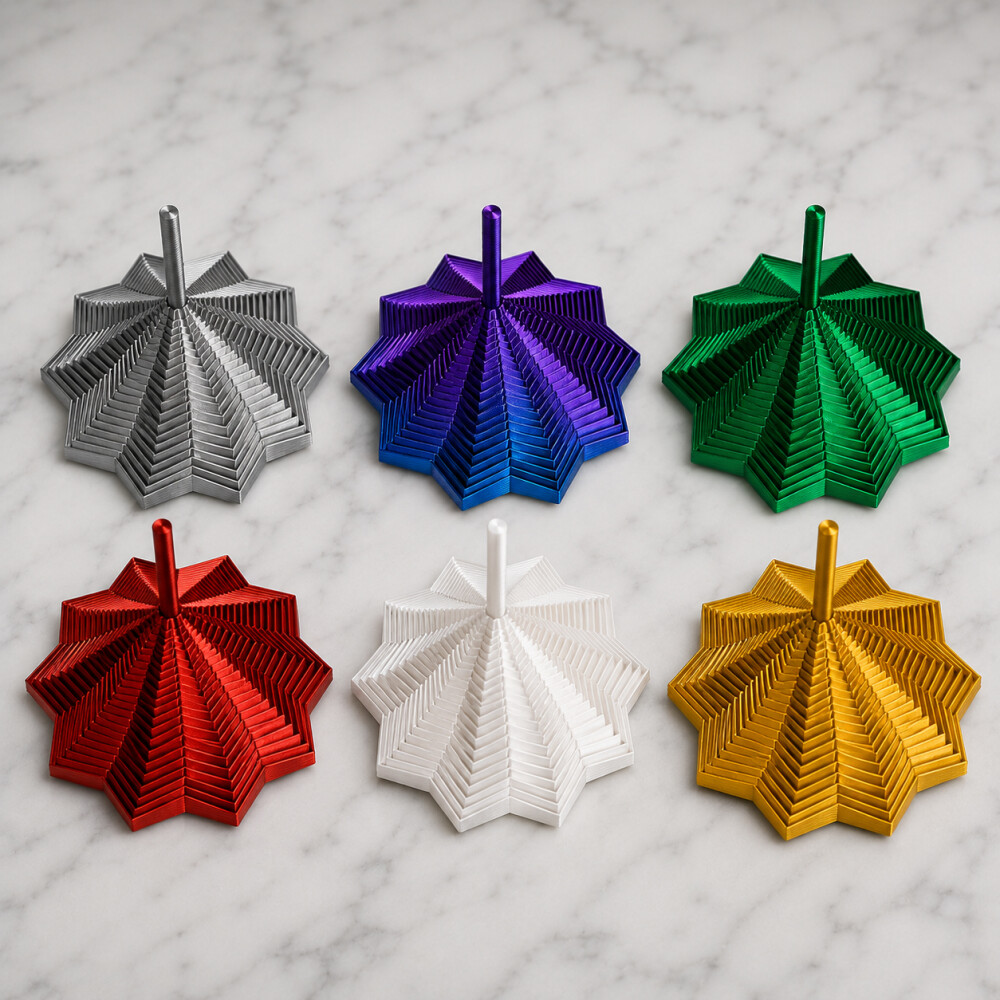Estrela Sensorial Articulada Antiestresse em 3D
