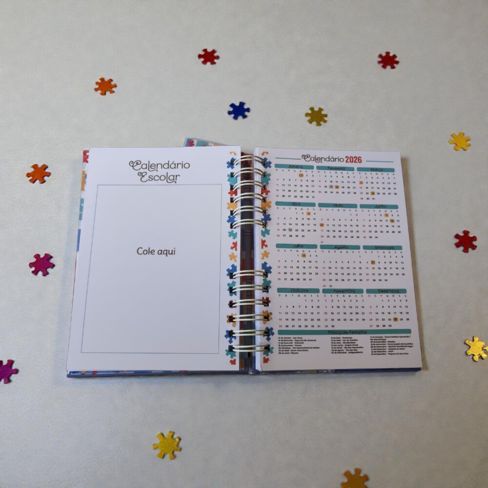 Agenda/Caderno de Comunicação para Autistas Personalizado
