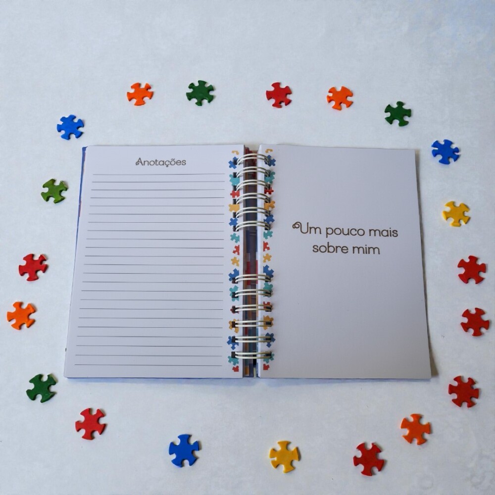 Agenda/Caderno de Comunicação para Autistas Personalizado