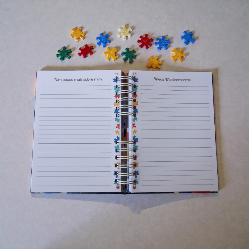 Agenda/Caderno de Comunicação para Autistas Personalizado