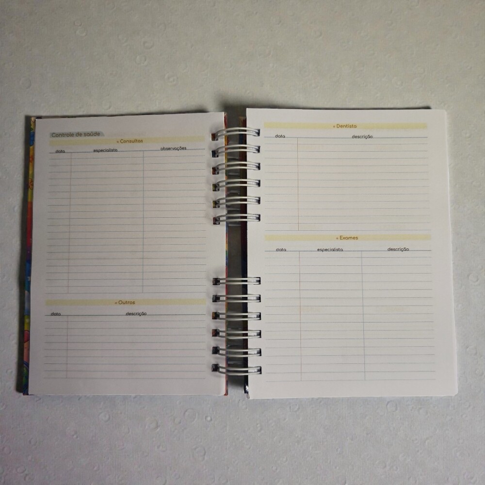 Agenda Permanente Personalizada para Professora | Capa Dura com N
