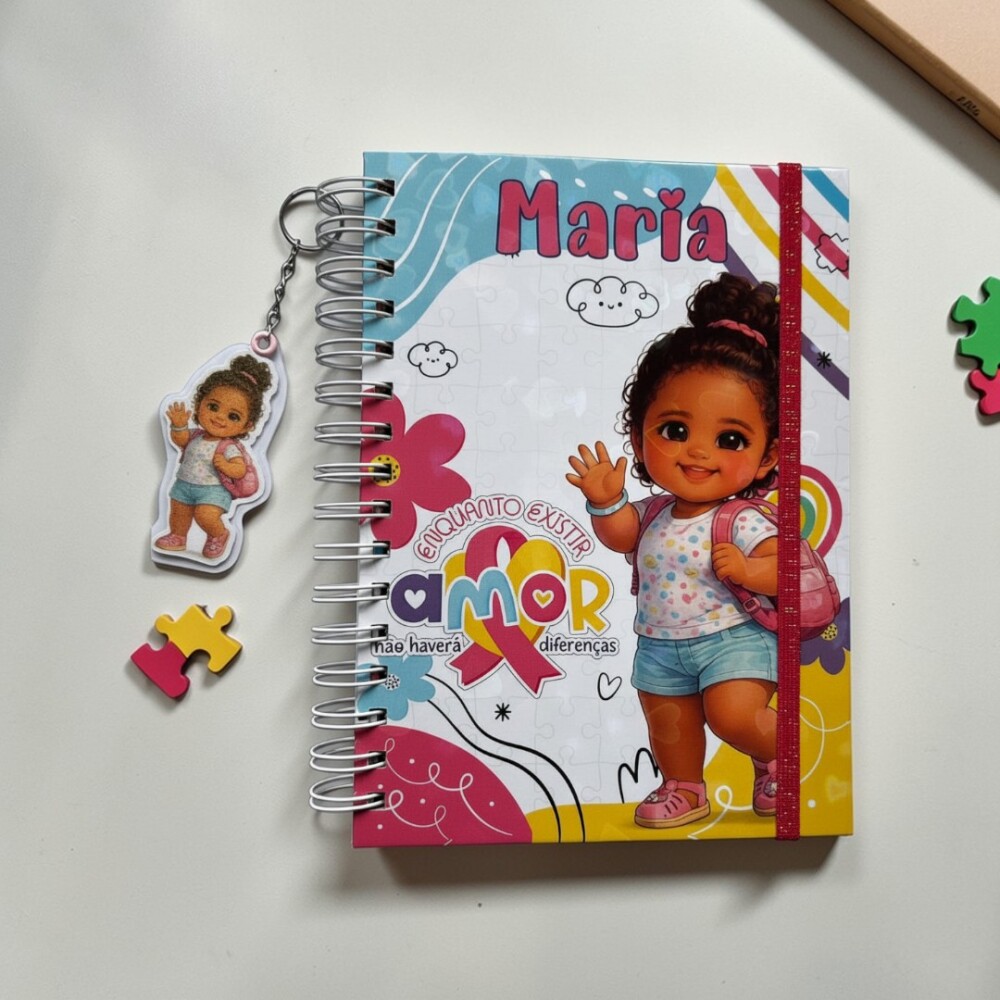 Agenda/Caderno de Comunicação para Autistas Personalizado