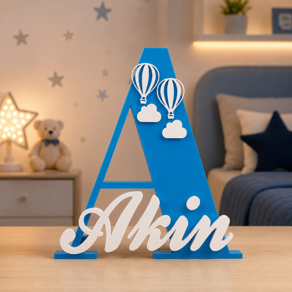 Nome Decorativo Personalizado para Quarto Infantil | Porta Matern