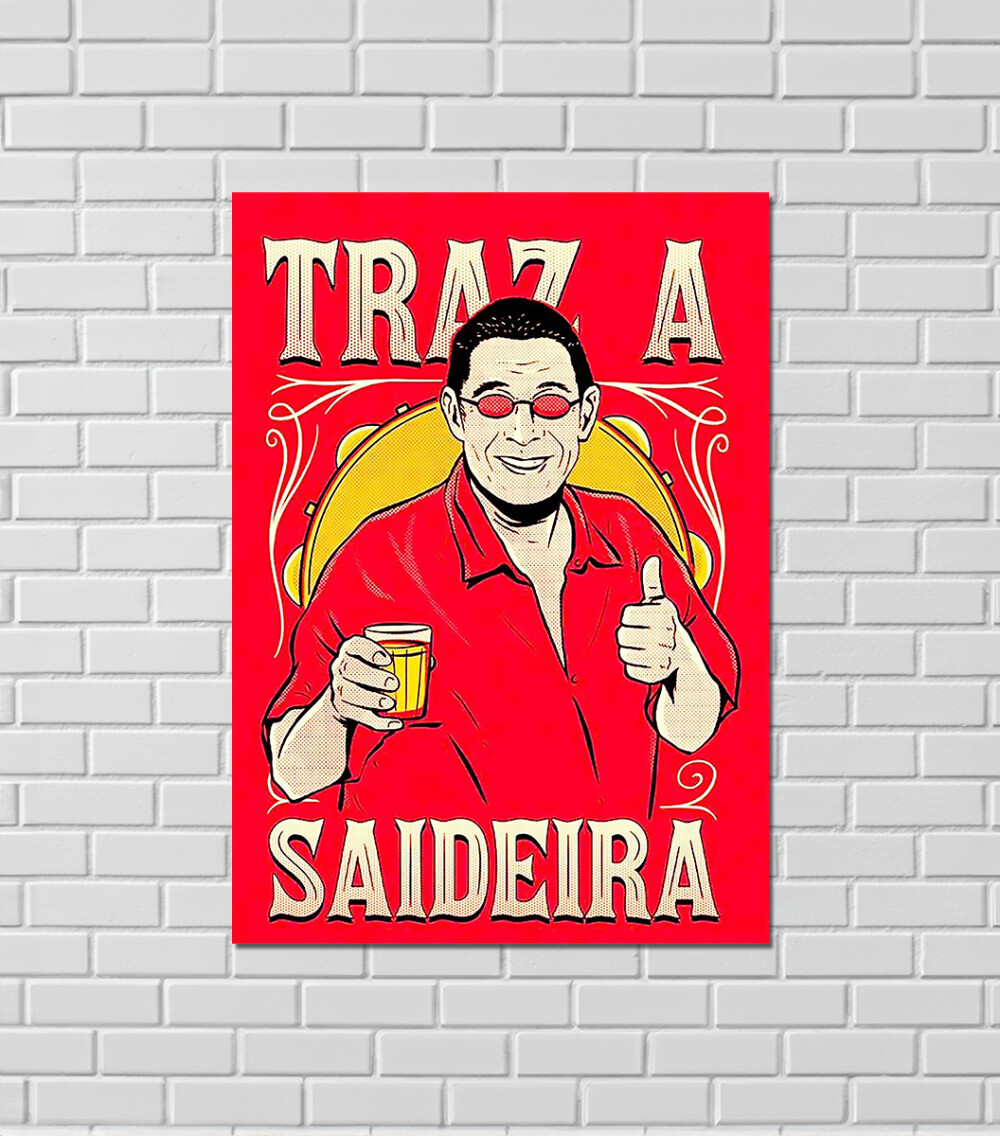 QUADRO MDF 20X28CM | HUMOR | COME ABACATE BEM - ZECA PAGODINHO -