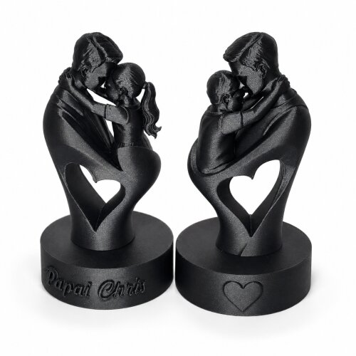 Presente Dia dos Pais | Escultura Pai e Filho(a) Impressa em 3D | Com ou Sem Nome