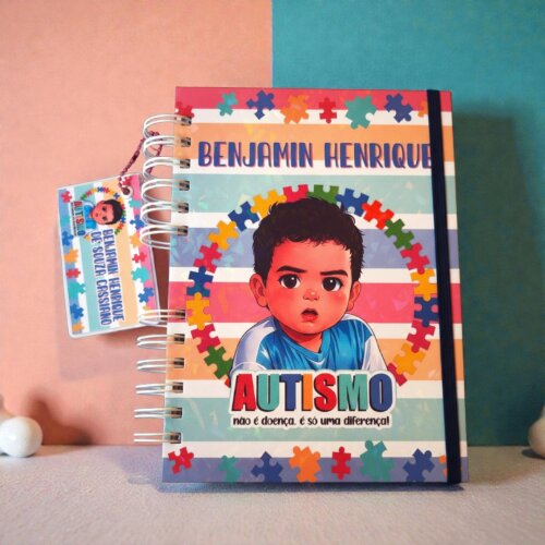 Agenda/Caderno de Comunicação para Autistas Personalizado
