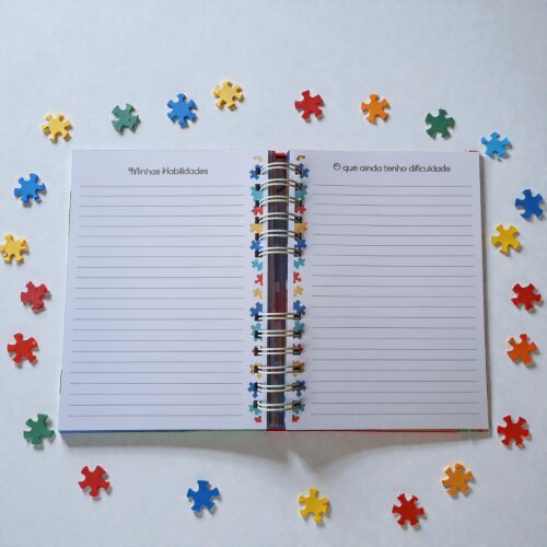 Agenda/Caderno de Comunicação para Autistas Personalizado