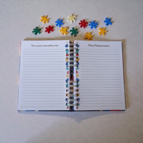 Agenda/Caderno de Comunicação para Autistas Personalizado