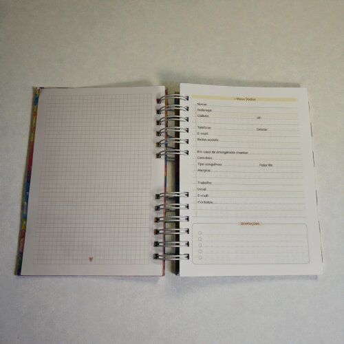 Agenda Permanente Personalizada para Professora | Capa Dura com N