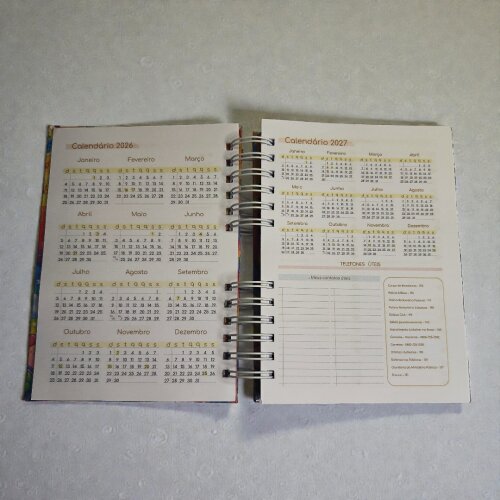 Agenda Permanente Personalizada para Professora | Capa Dura com N