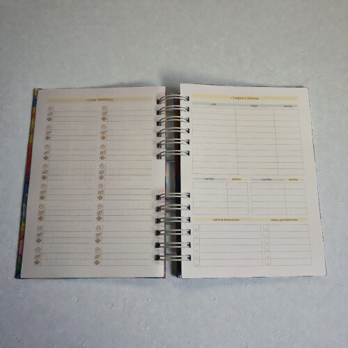Agenda Permanente Personalizada para Professora | Capa Dura com N