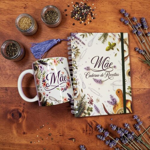 Livro de Receitas Personalizado | Receitas da Vovó, Mamãe ou Família