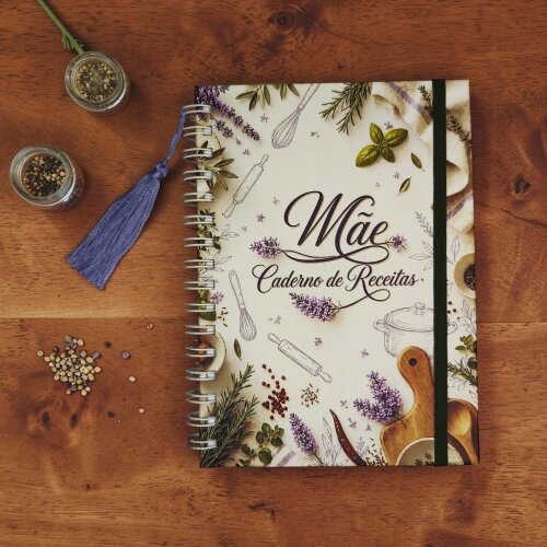 Livro de Receitas Personalizado | Receitas da Vovó, Mamãe ou Fa