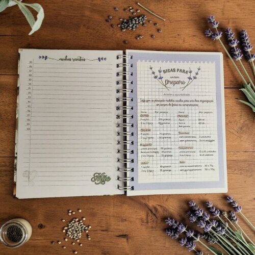 Livro de Receitas Personalizado | Receitas da Vovó, Mamãe ou Fa