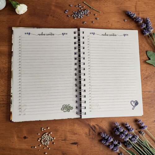 Livro de Receitas Personalizado | Receitas da Vovó, Mamãe ou Fa