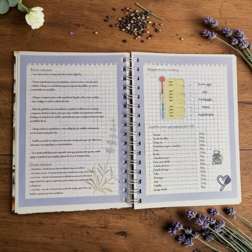 Livro de Receitas Personalizado | Receitas da Vovó, Mamãe ou Fa