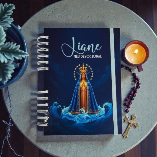 Devocional Personalizado com Capa Dura | Diário de Oração e Leitura Bíblica - Católico ou Evangélico