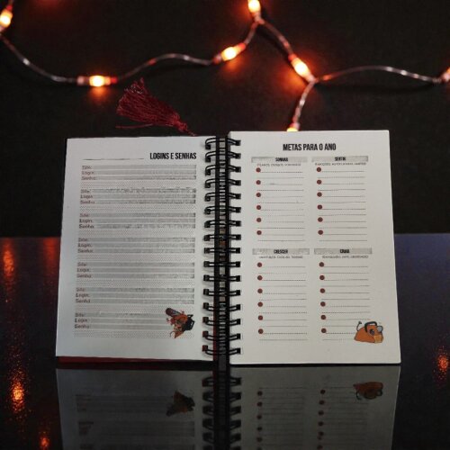 Caderno Chaos Inside Personalizado | Inspirado em Chainsaw Man