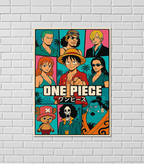QUADRO MDF 20X28CM | ONE PIECE | ANIME | Arte Moderna para Ambien