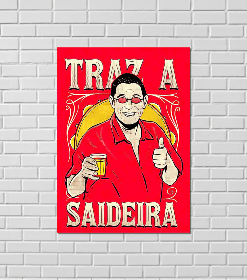 QUADRO MDF 20X28CM | HUMOR | COME ABACATE BEM - ZECA PAGODINHO -