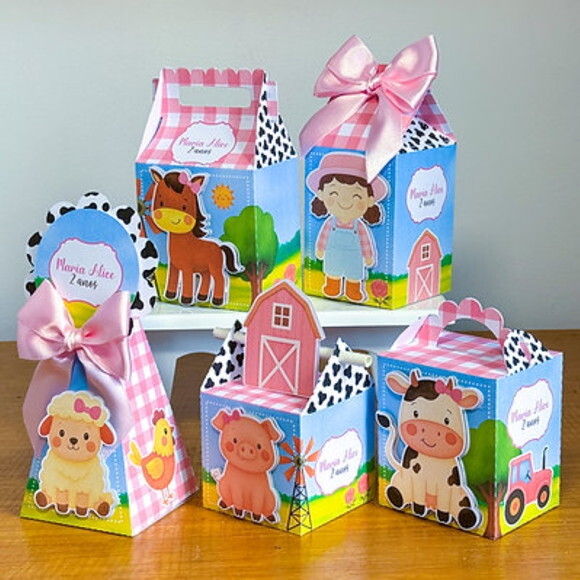 Kit Lembrancinha Fazendinha- 40 Peças - Personalizadas