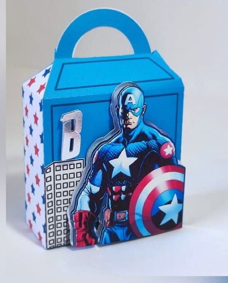 Kit Personalizado Capitão América-30 Peças