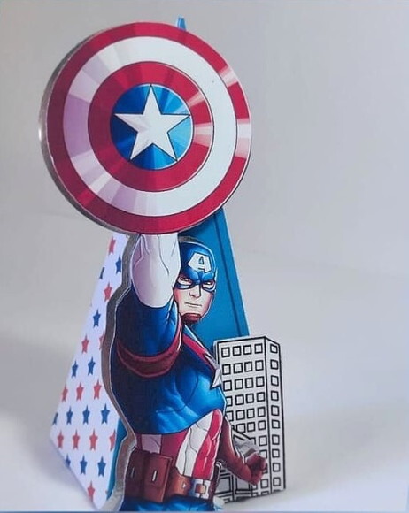 Kit Personalizado Capitão América-40 Peças