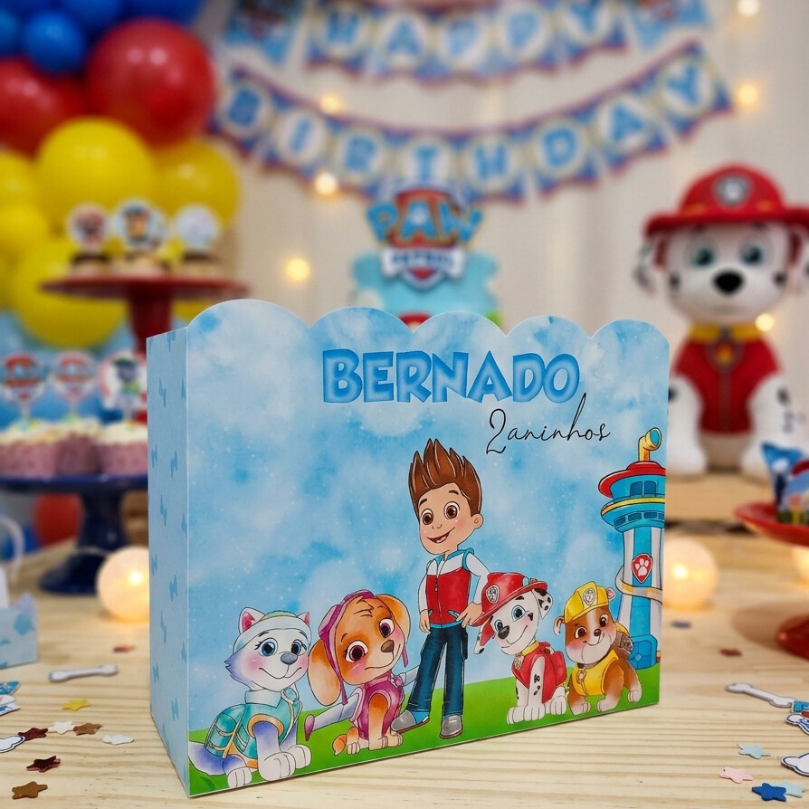 Sacolinhas Patrulha Canina Personalizadas-15 peças-Sacolinha Sur