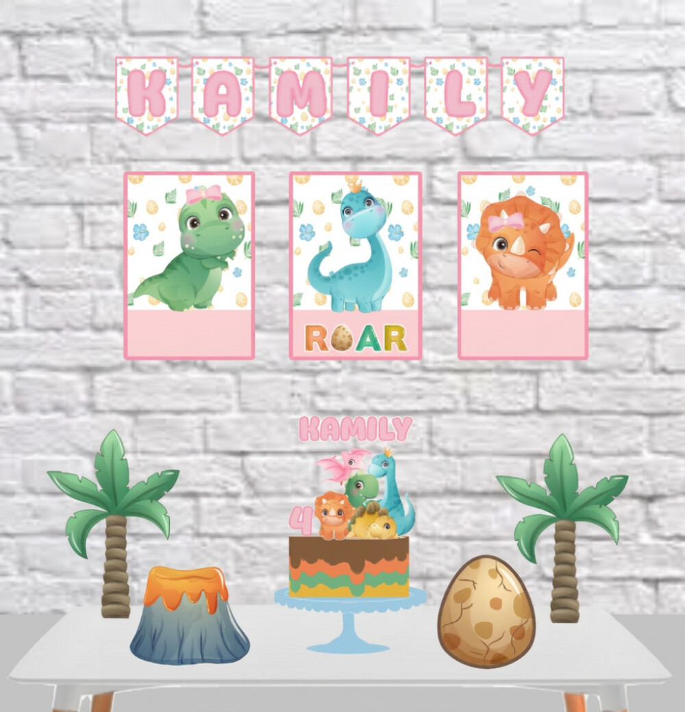Kit Festa Só Um Bolinho Dinossauro - Mini Kit Só Um Bolinho Din